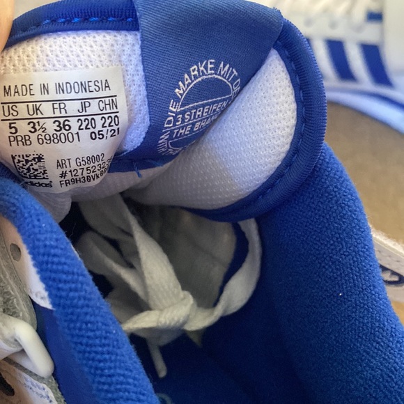 Adidas Originals Women's Forum Low Sneaker, White/Team Royal Blue/White, 5 - Picture 4 of 4